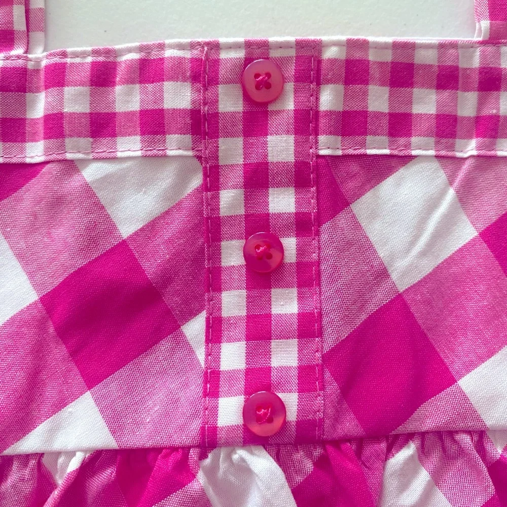 Baby Girl  Q Pink Checkered Tunic Dress Size 24M